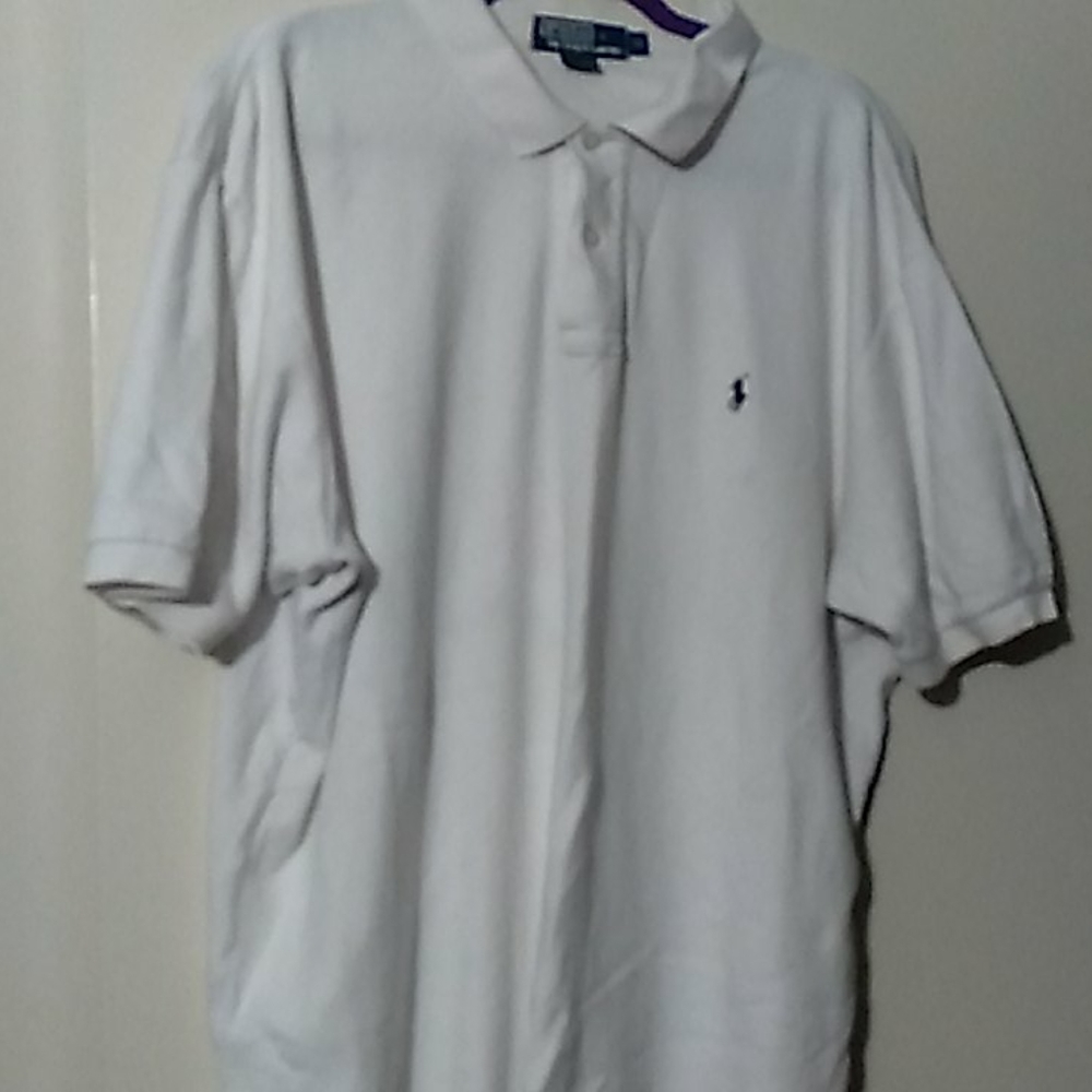 Polo Ralph Lauren XL White Button Down short Sleev